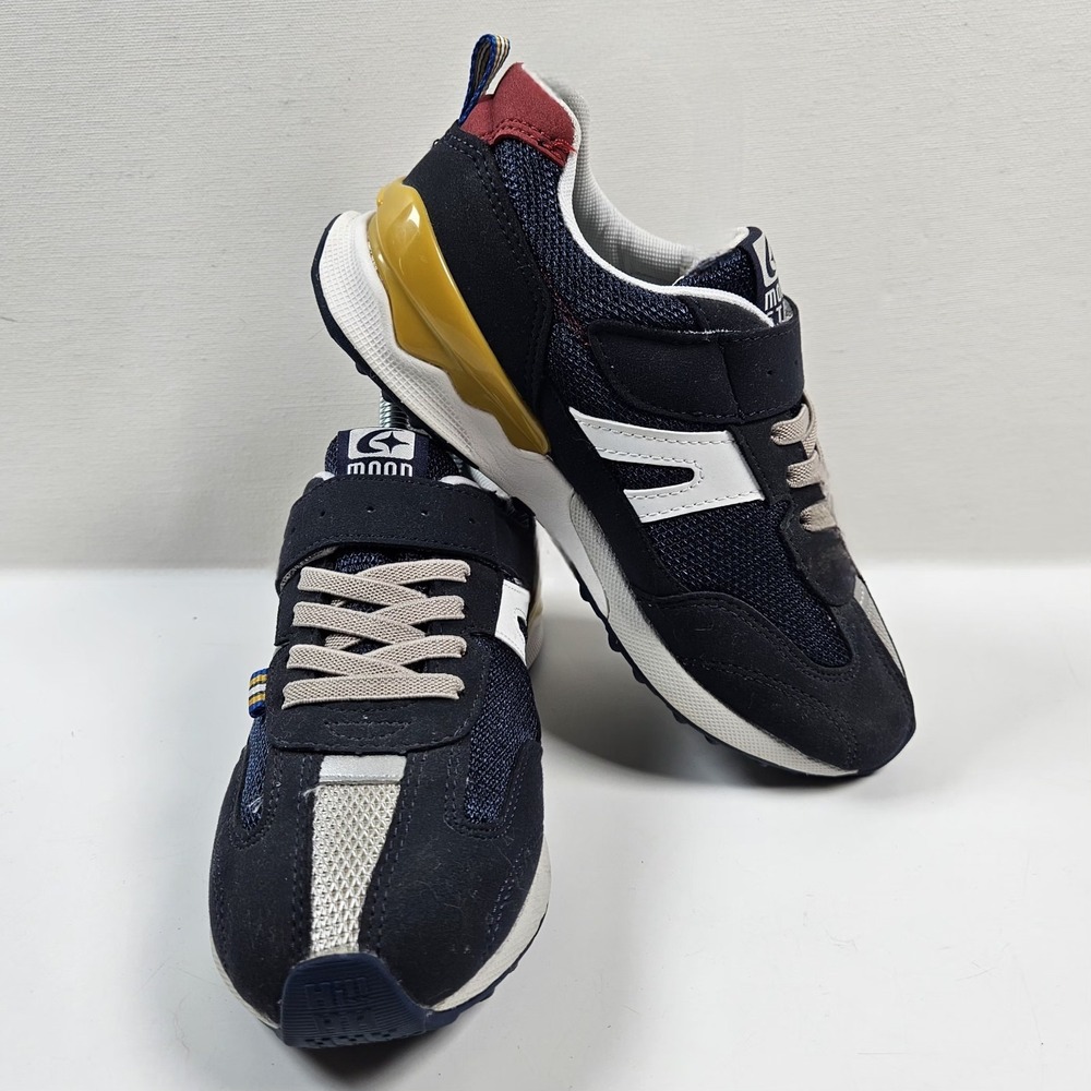 Moonstar C05 Sneakers Kids Sz 3 210 Navy Blue Retro Japanese Athletic Shoes